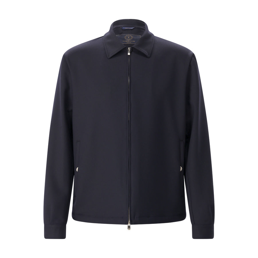 Jacke aus Woll-Mix 54 / Navy