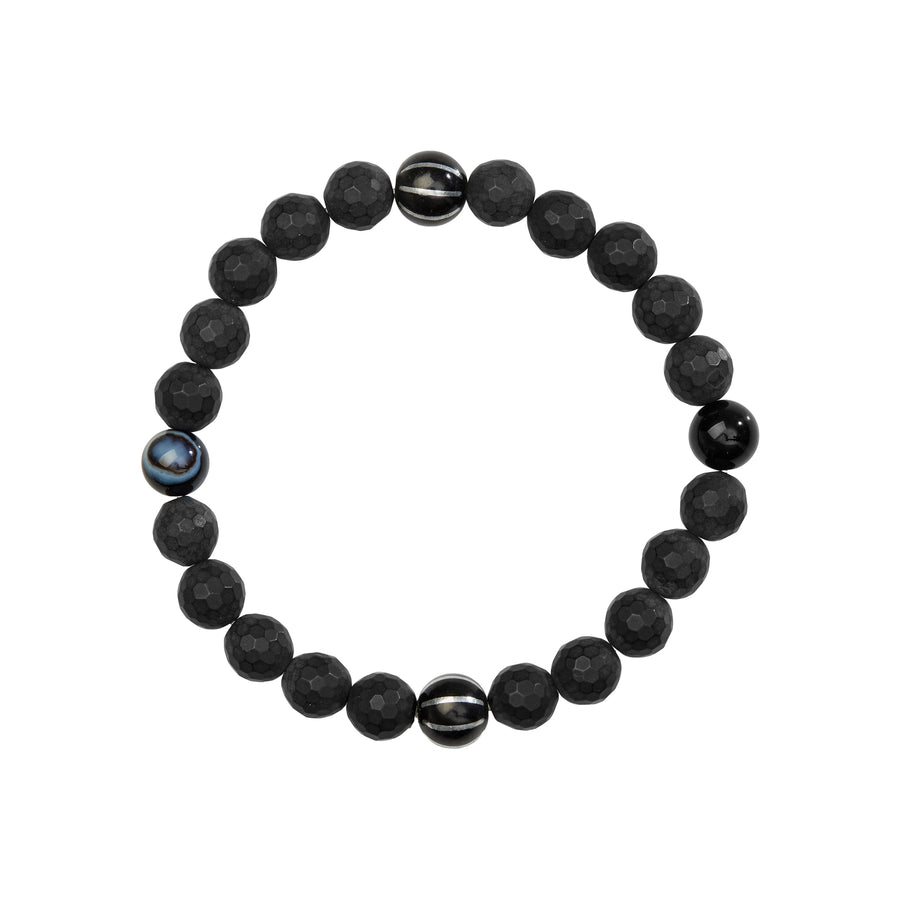 Ileana Makri Onyx Perlenarmband Herren