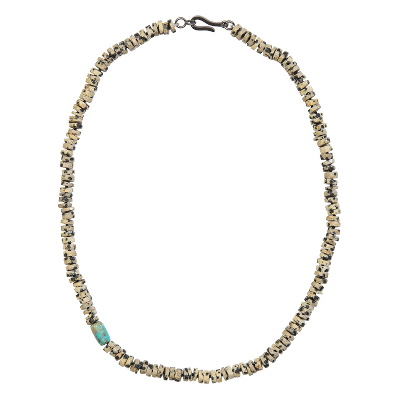 Necklace made of dendritic quartz
