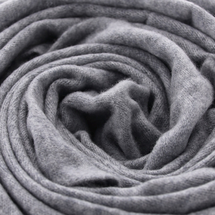 Schal Malma aus Kaschmir One Size / Hellgrau