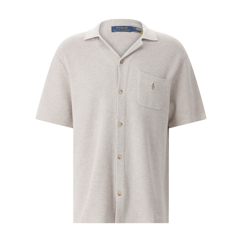 Kurzarmhemd aus Baumwolle XXL / Creme