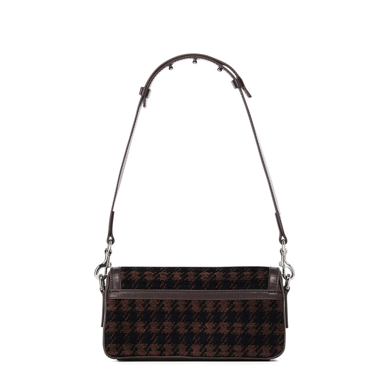 Tasche aus Woll-Leder-Mix One Size / Braun