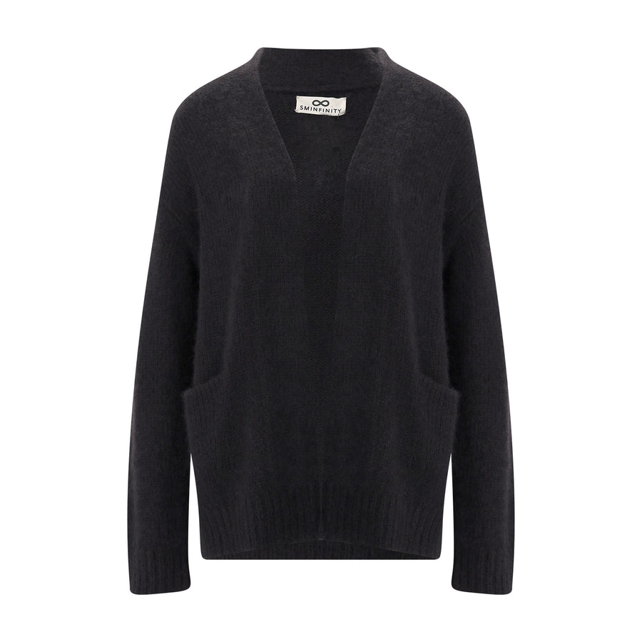 Cardigan aus Kaschmir & Seide M/L / Dunkelbraun