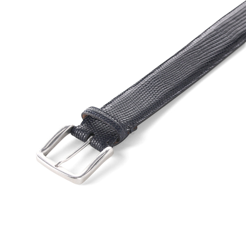 Gürtel aus Waranleder 115 / Navy