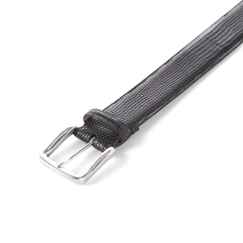 Gürtel aus Waranleder 115 / Dunkelbraun