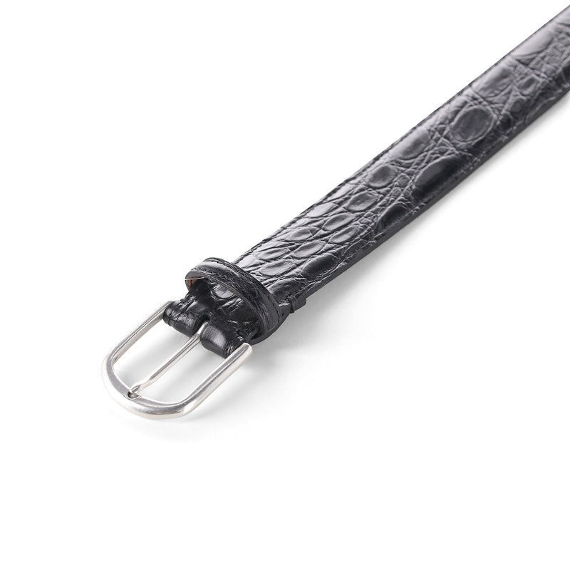 Gürtel aus Aligatorleder 115 / Schwarz