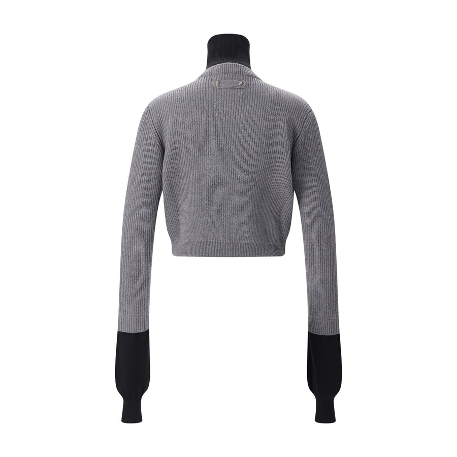 Strickjacke aus Baumwolle L / Grau