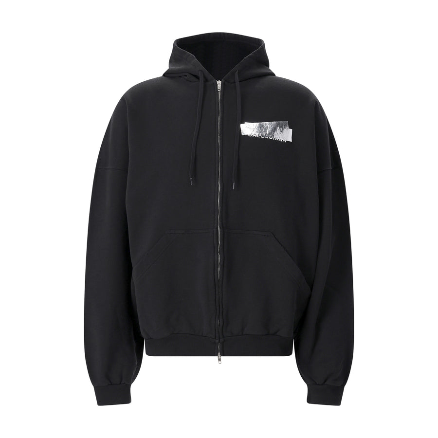 Sweatjacke aus Baumwolle XL / Schwarz