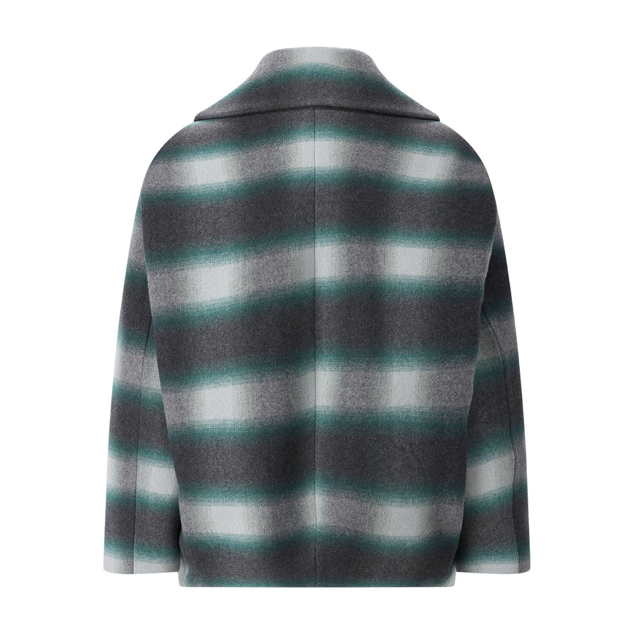 Overshirt aus Wolle 54 / Dunkelgrün