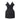 Minikleid aus Baumwoll-Seide-Mix 38 / Schwarz