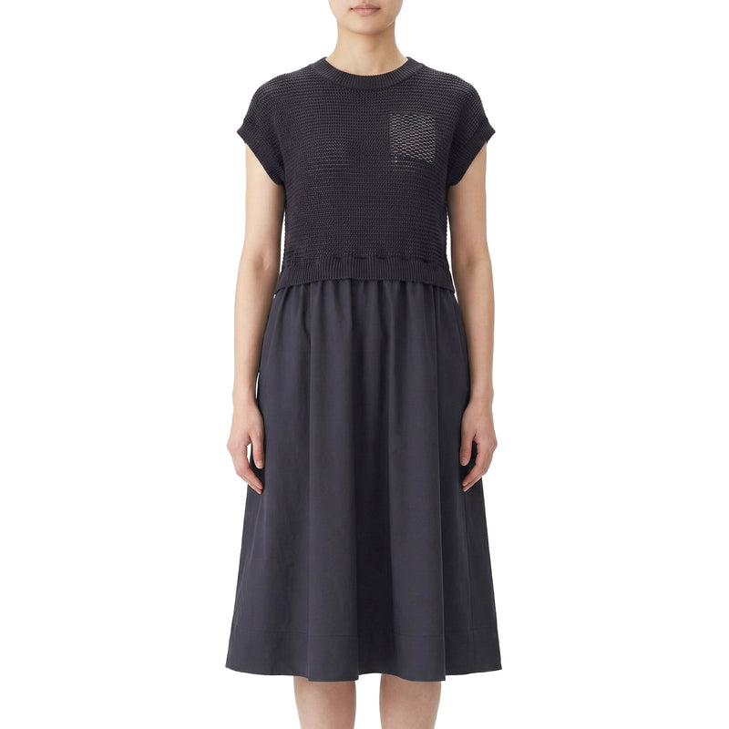 Peserico Midikleid im Material-Mix Damen