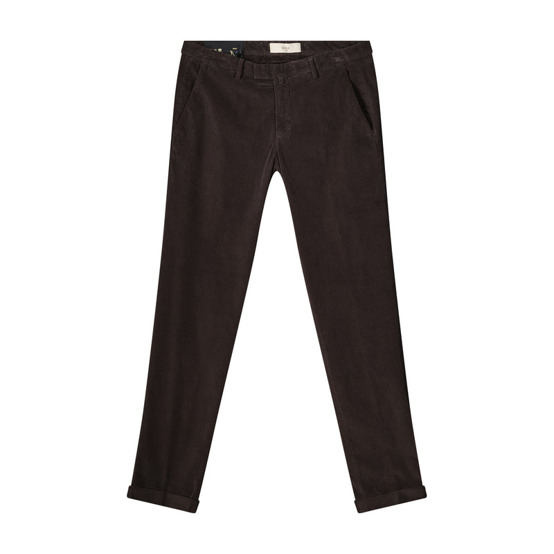 Slim-Fit Hose aus Baumwollmix Pantaloni 56 / Dunkelbraun