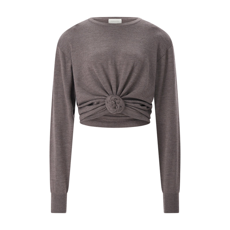 Magda Butrym Pullover mit Knoten-Detail Damen