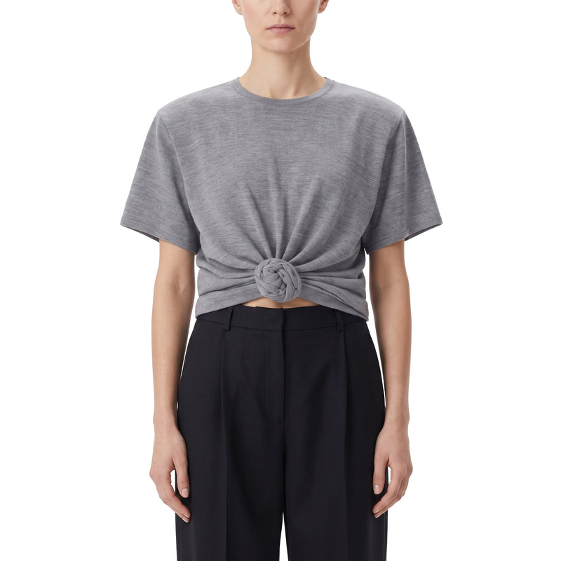 Magda Butrym T-Shirt mit Knoten-Detail Damen