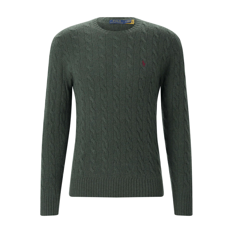 Strickpullover aus Kaschmir-Woll-Mix XXL / Dunkelgrün