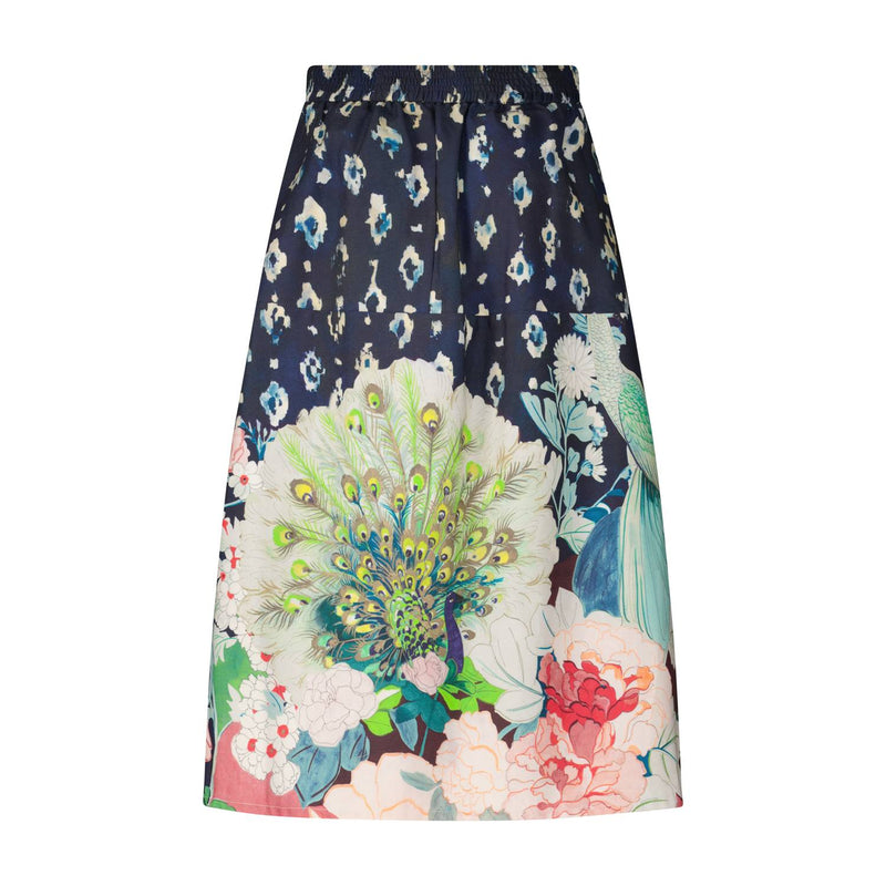 Stella Forest Midirock Beatrice mit Flora-Fauna-Muster Damen