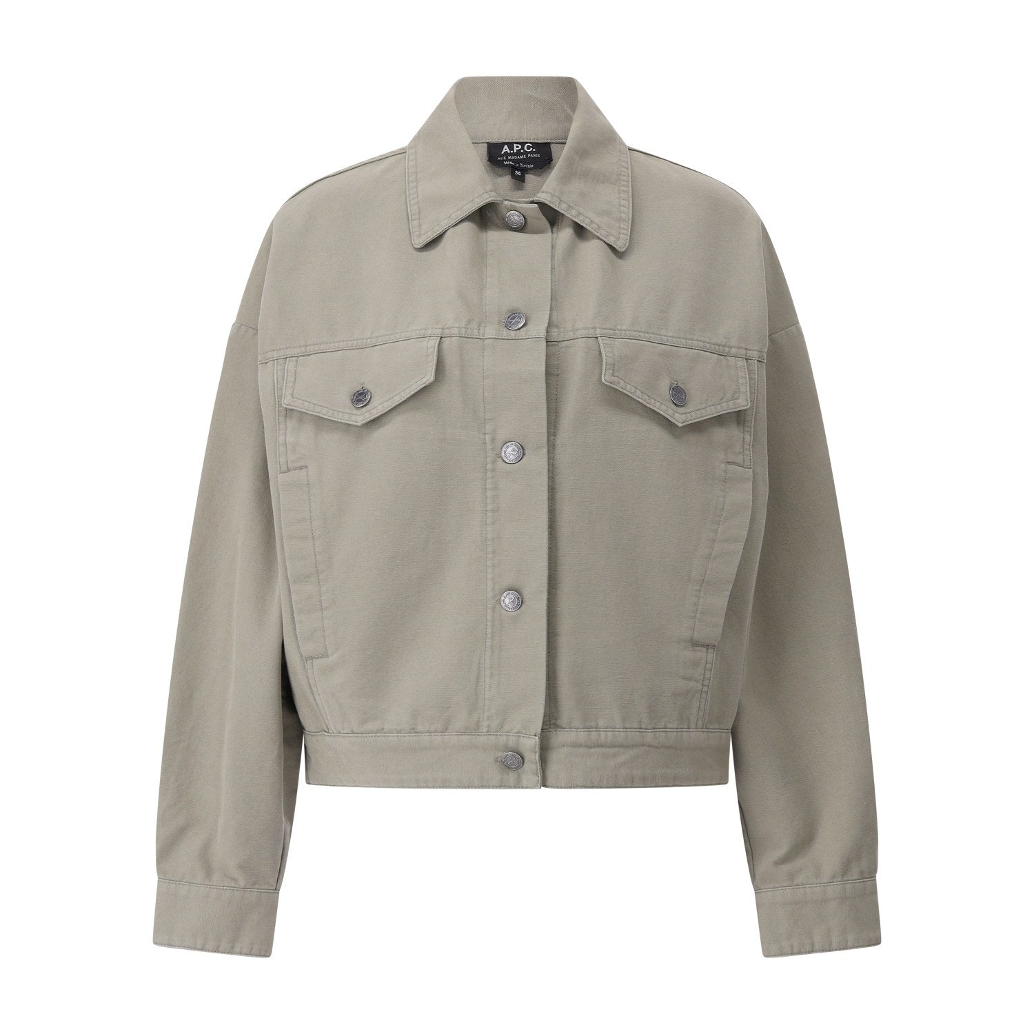 Blouson im Denim-Style 40 / Graugrün