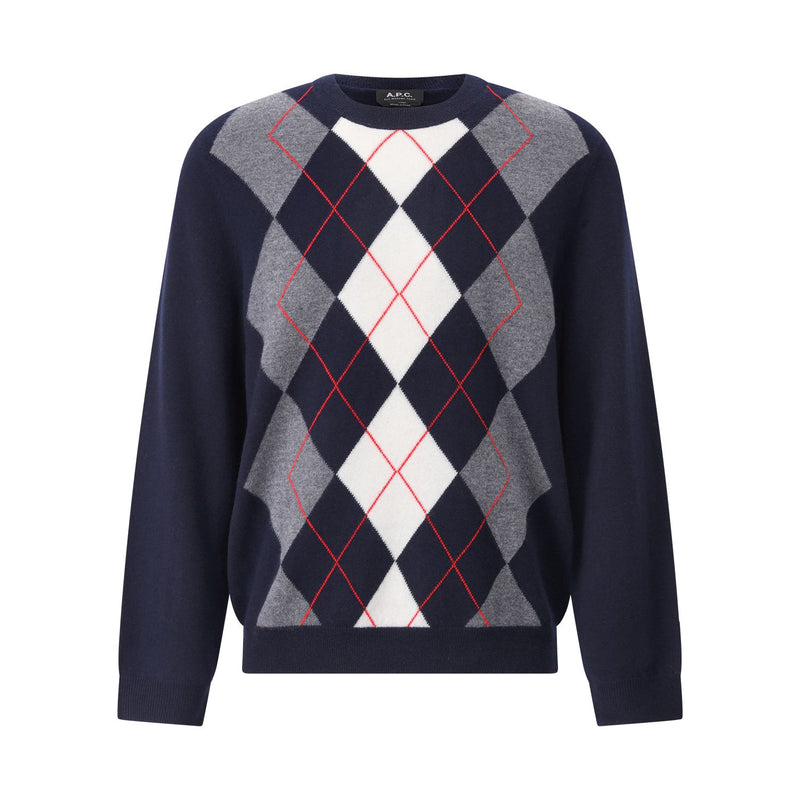 A.P.C. Pullover Evan mit Argylmuster Herren