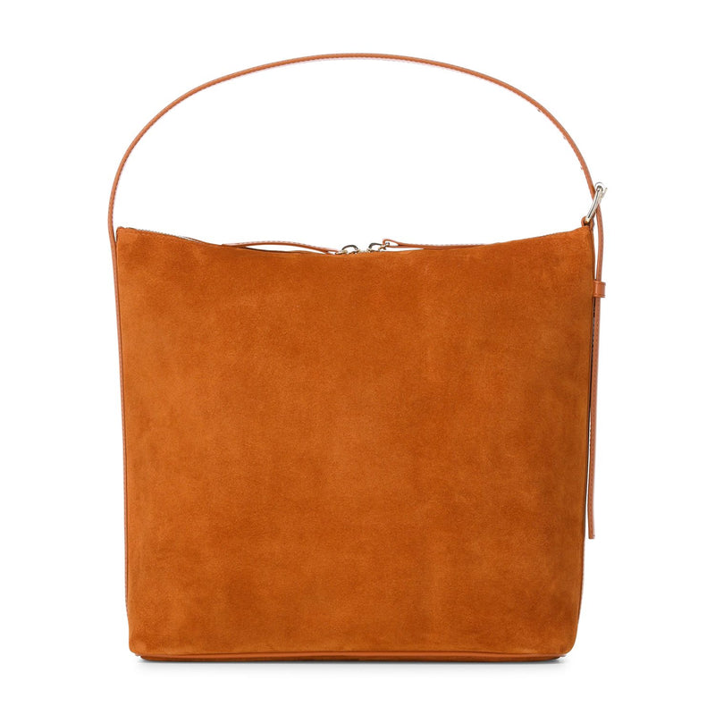 A.P.C. Schultertasche Vera aus Veloursleder Damen