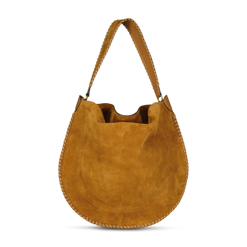 Tasche Oskan Hobo aus Veloursleder