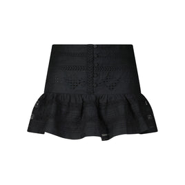 Skort mit Stickerei 36 / Schwarz