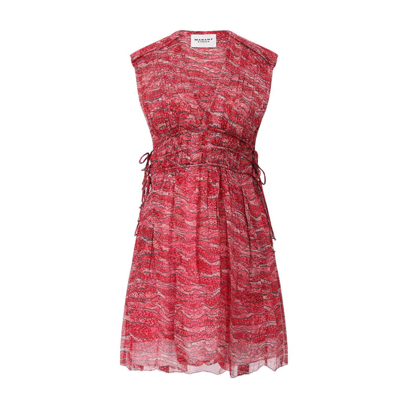 Isabel Marant Kleid Anawa aus gerafftem Musselin Damen