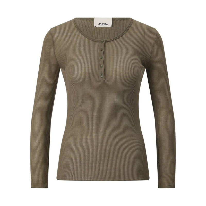 Isabel Marant Figurbetontes Langarmshirt Lamylic Damen