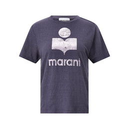 T-Shirt mit Logo-Print M / Grau