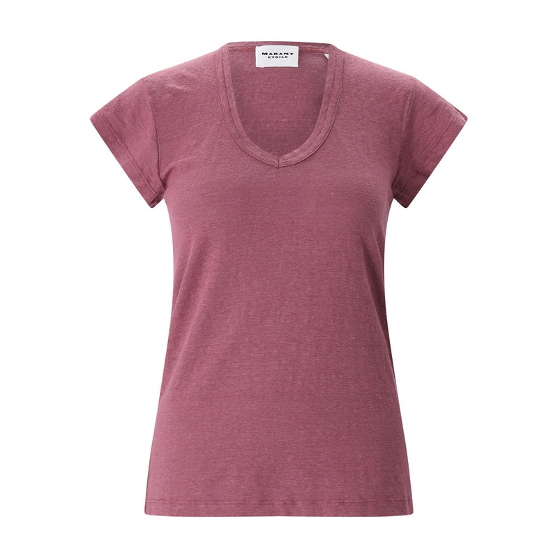 Isabel Marant T-Shirt Zankou aus Leinen Damen