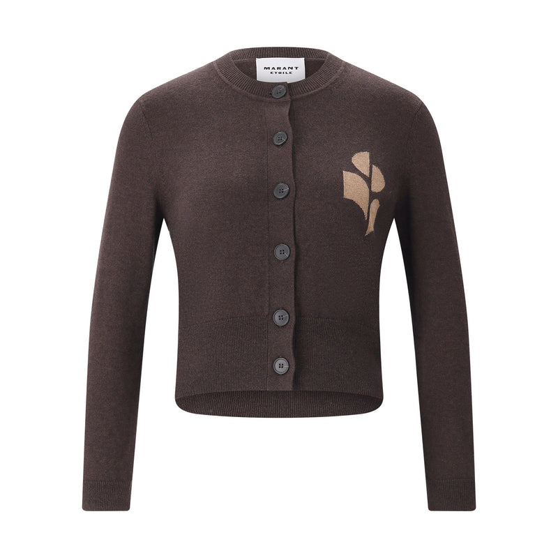 Isabel Marant Strickjacke Newton mit Logo Damen