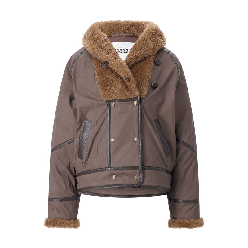 Jacke Olinka aus Baumwoll-Mix 40 / Braun