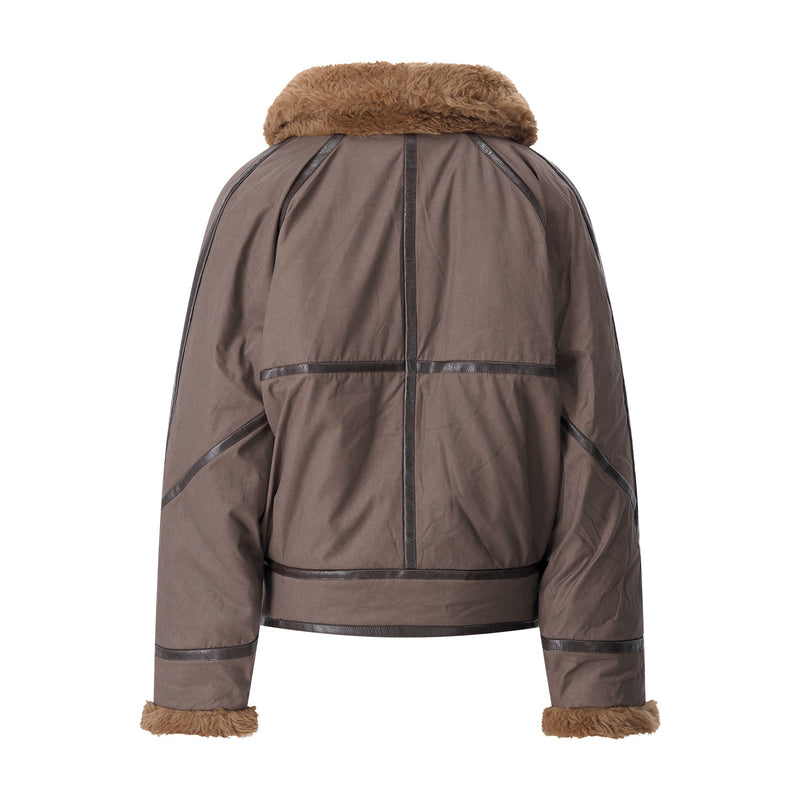 Jacke Olinka aus Baumwoll-Mix 40 / Braun