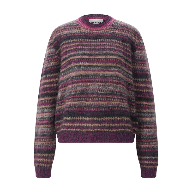 Gestreifter Pullover Morine 42 / Lila
