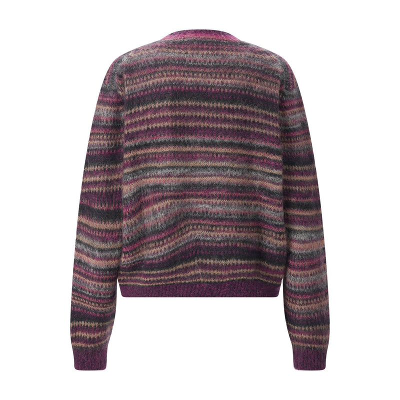 Gestreifter Pullover Morine 42 / Lila
