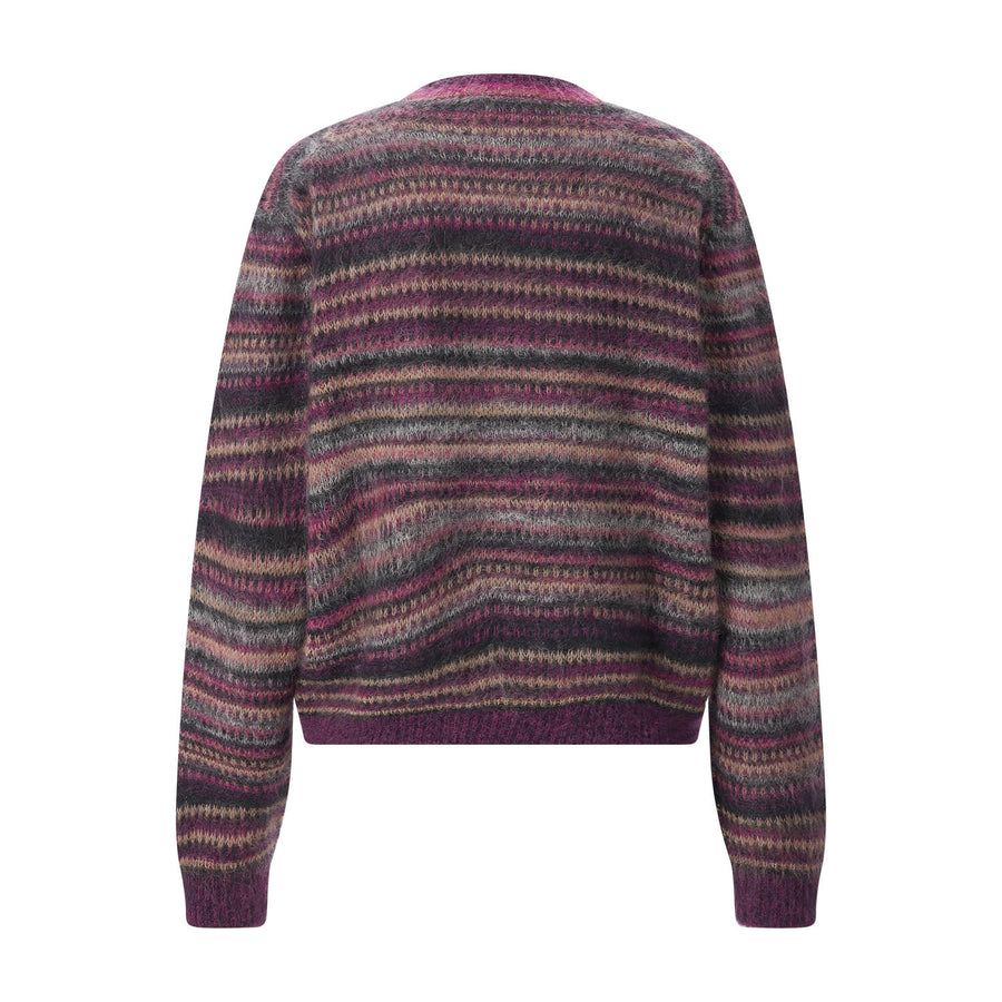 Gestreifter Pullover Morine 42 / Lila
