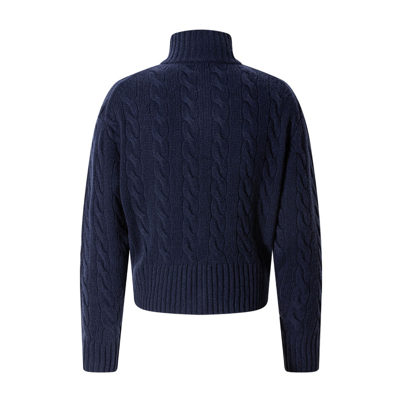 Pullover aus Kaschmir-Woll-Mix XL / Dunkelblau