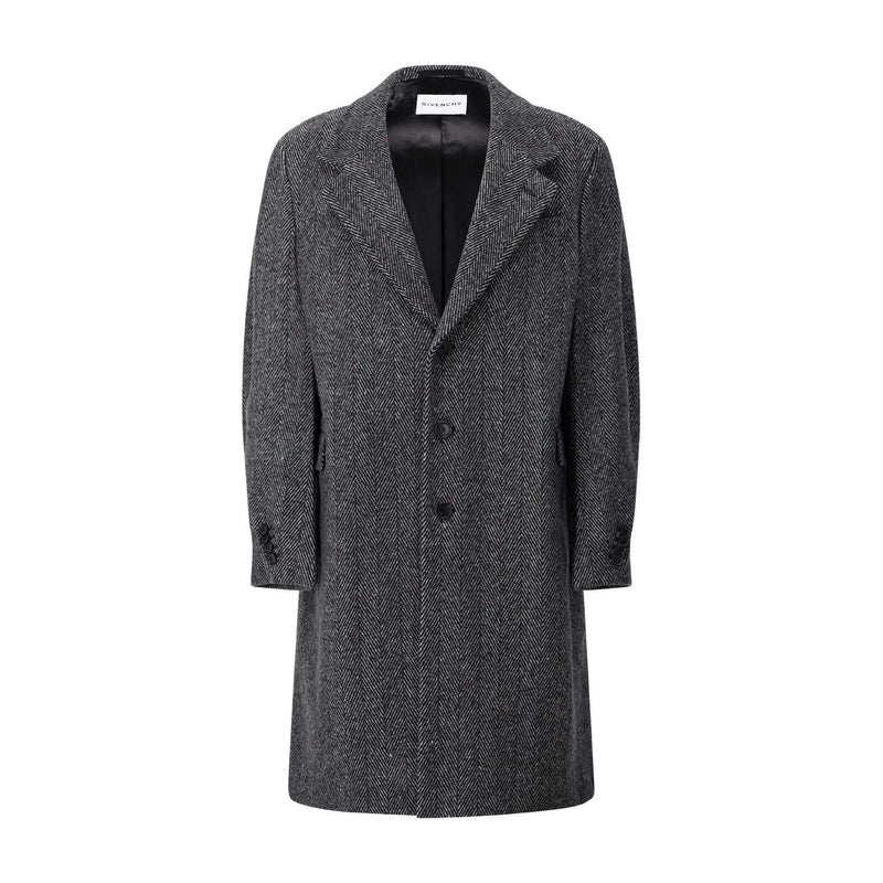 Givenchy Oversize-Fit Mantel mit Fischgrätenmuster Herren