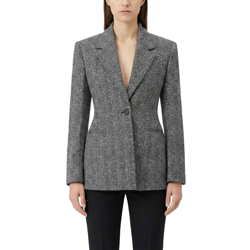 Givenchy Slim-Fit Blazer mit Fischgrätenmuster Damen