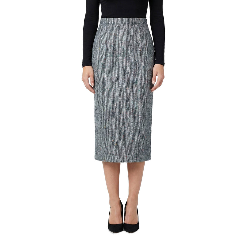 Givenchy Midi-Bleistiftrock mit Fischgrätenmuster Damen