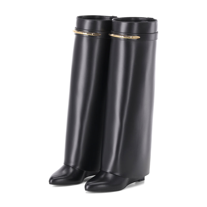 Stiefel aus Kalbsleder 40 / Schwarz