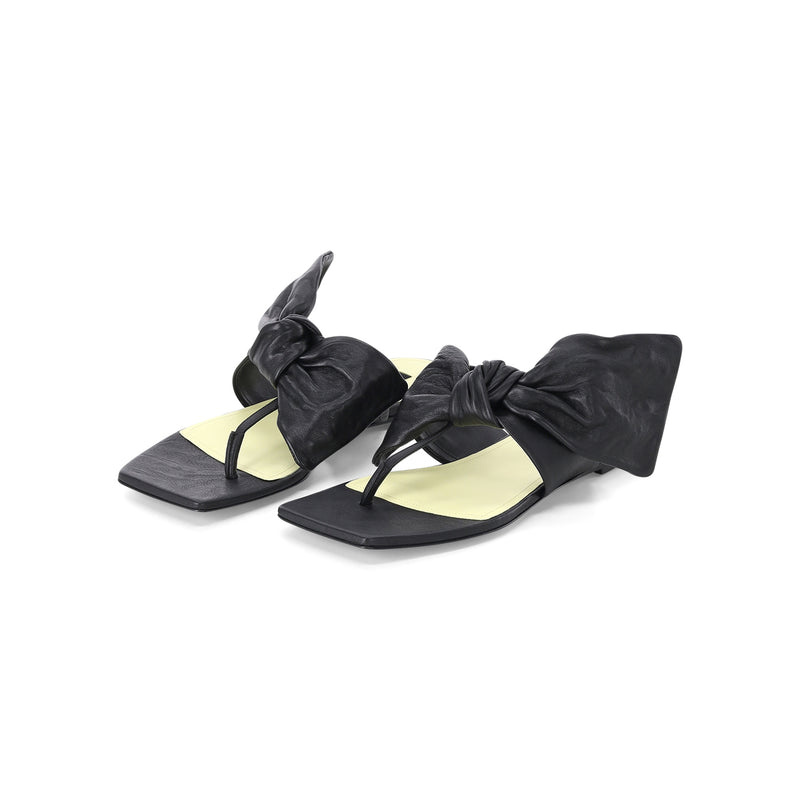 Sandalen aus Nappaleder 40 / Schwarz