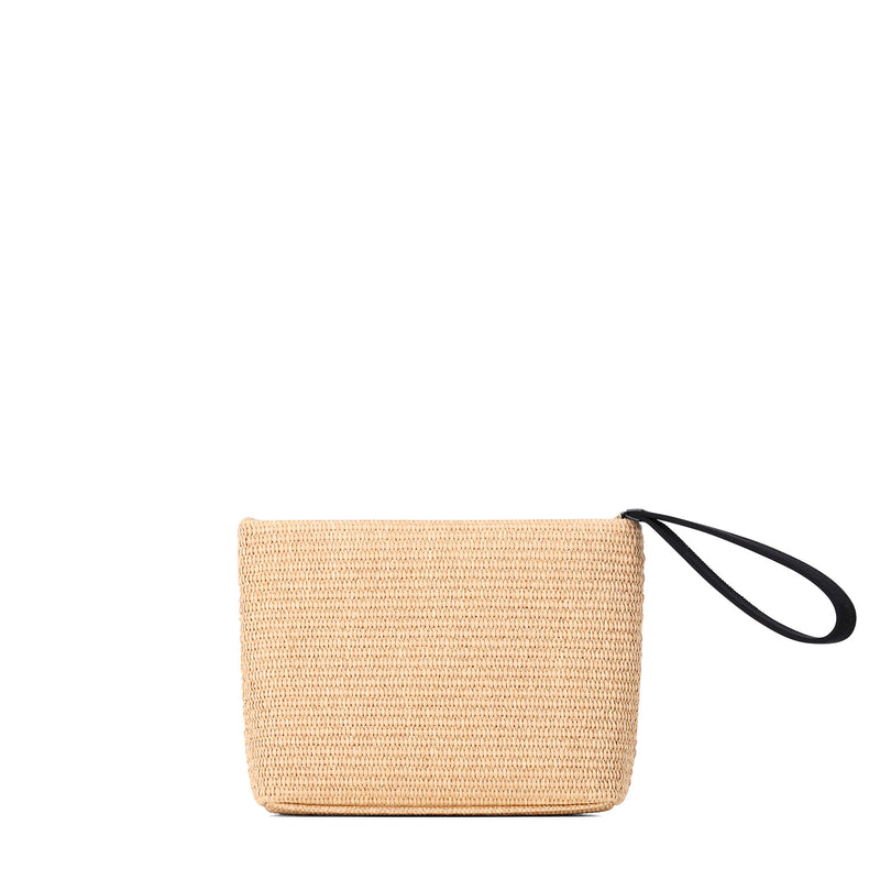 Pochette aus Raffia One Size / Beige