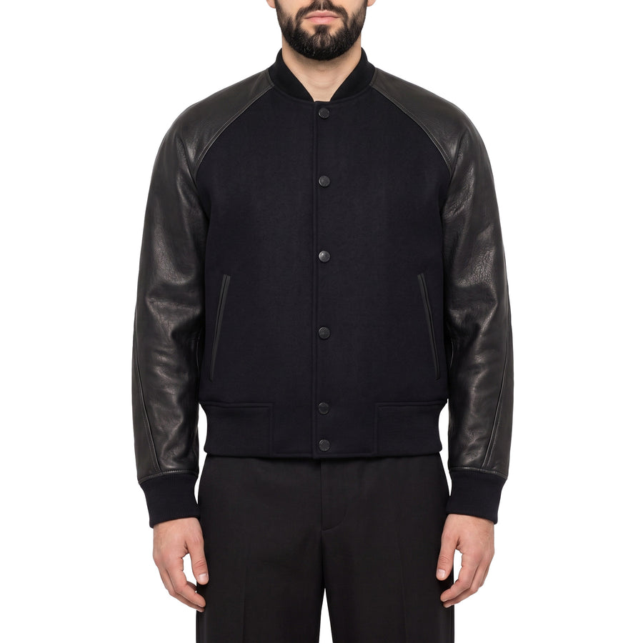 Givenchy Blouson aus Leder & Wolle Herren