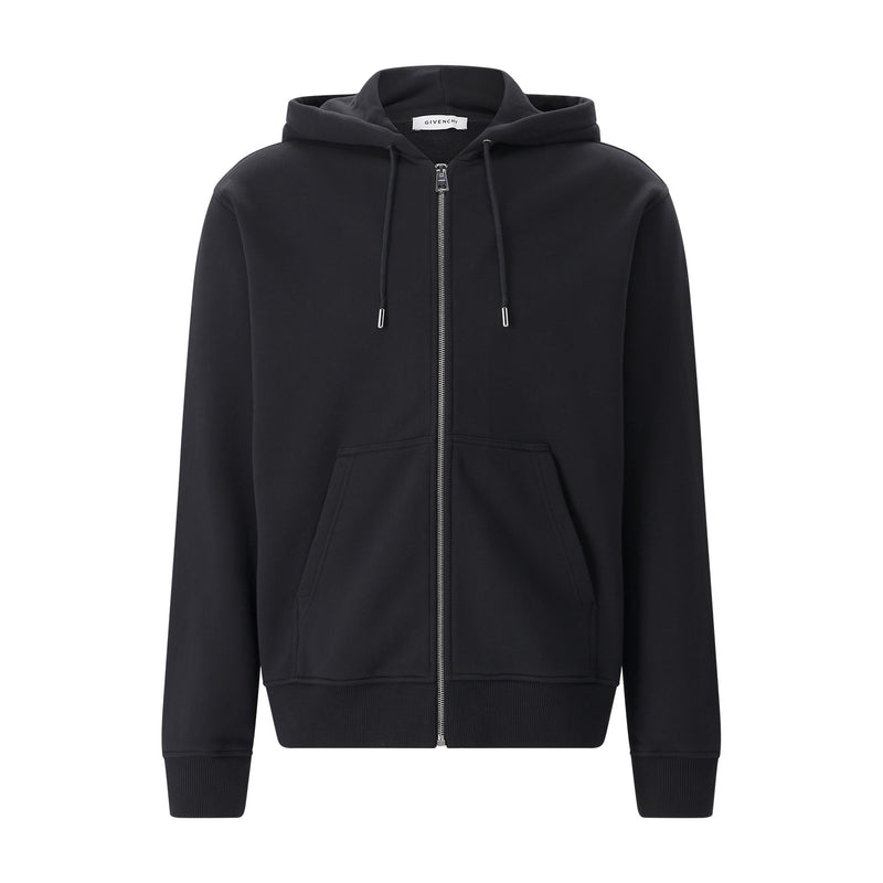 Sweatshirtjacke aus Fleece XL / Schwarz