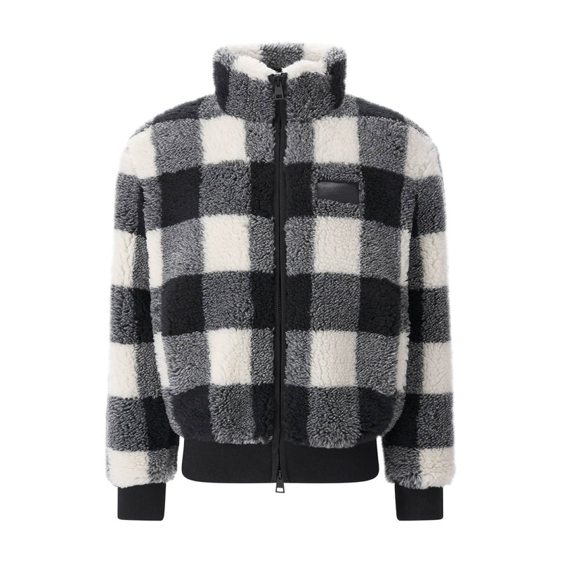 Jacke aus Teddyfell XL / Grau