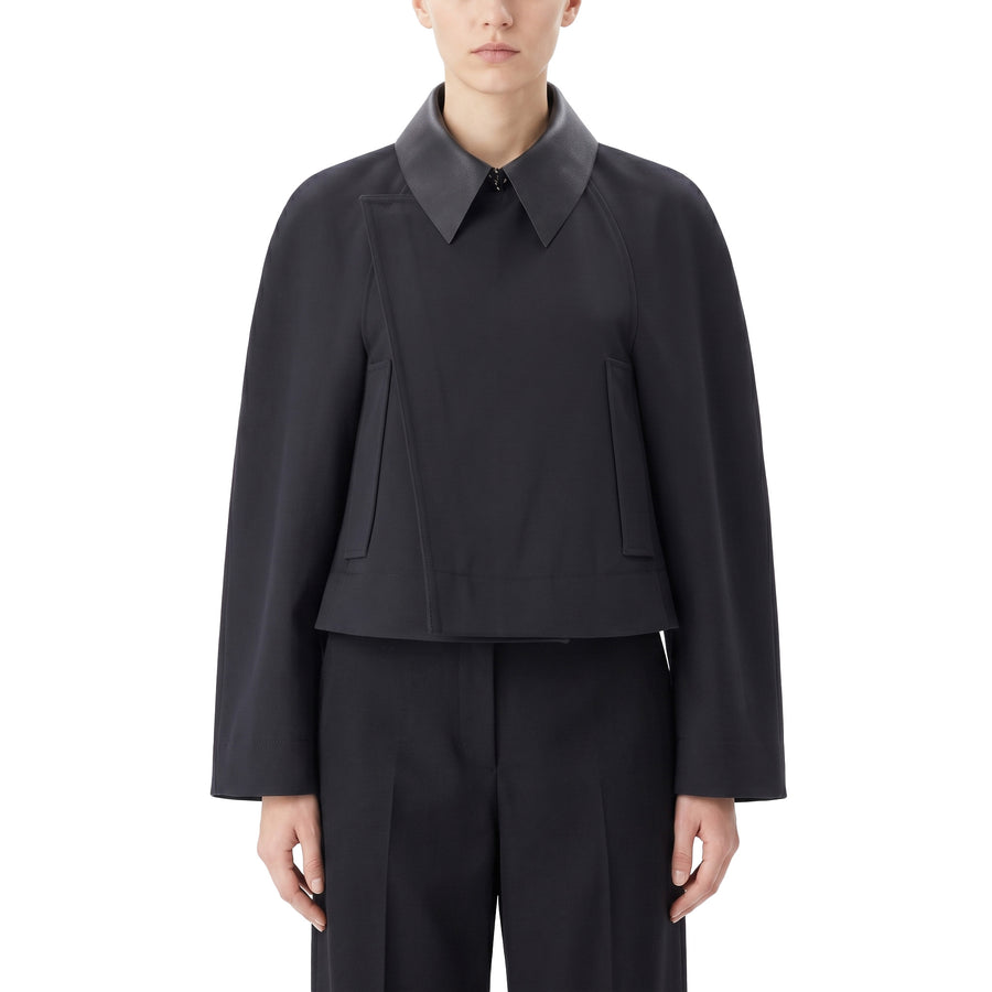 Givenchy Jacke mit Lederkragen Damen