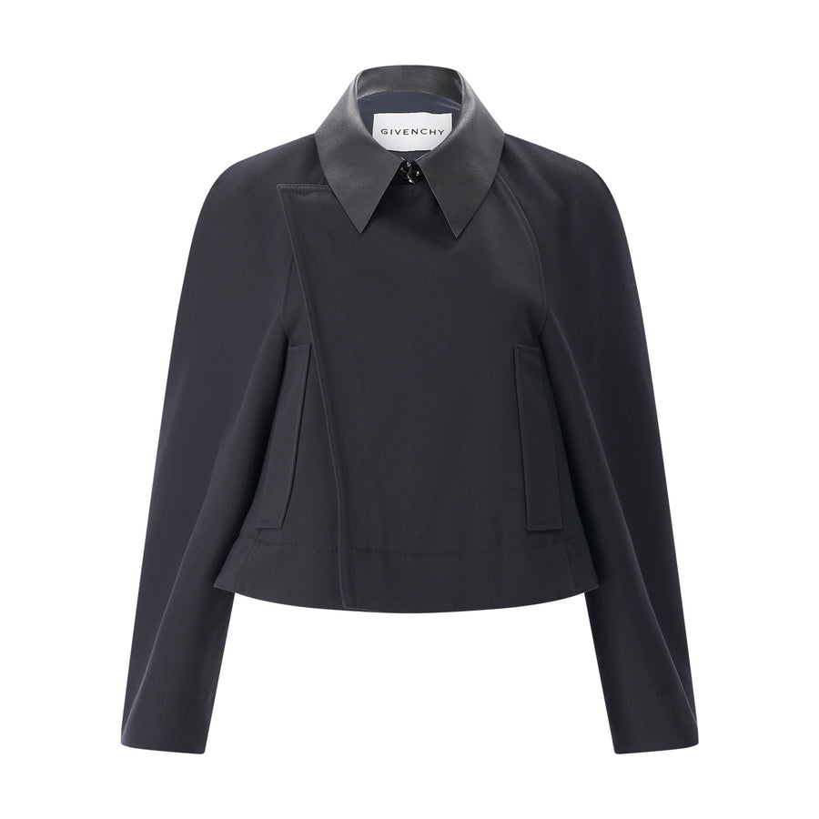 Givenchy Jacke mit Lederkragen Damen