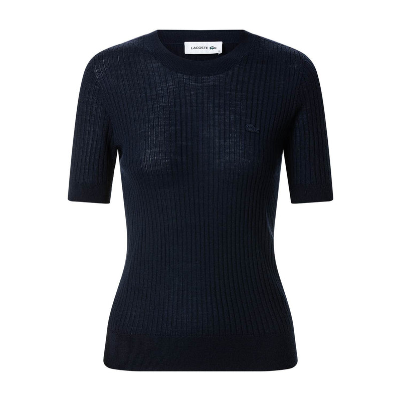 Lacoste Geripptes T-Shirt Damen