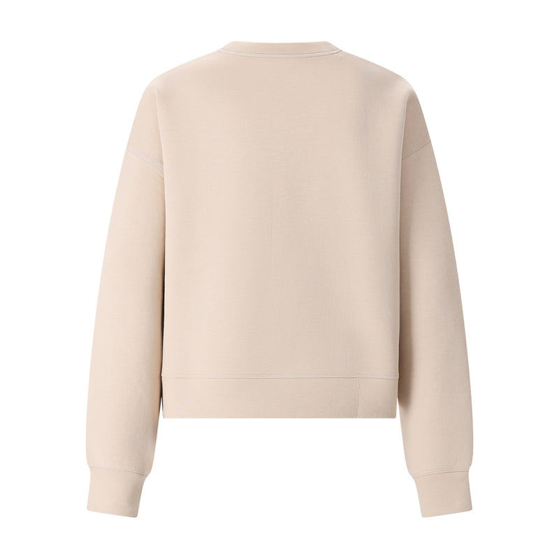 Oversized Sweatshirt mit Logo 42 / Beige