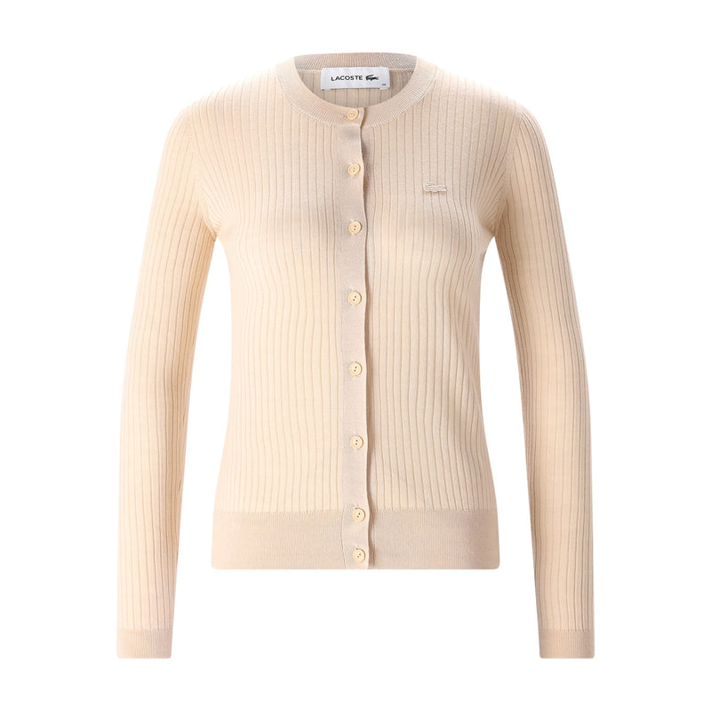 Cardigan mit Logo 42 / Beige